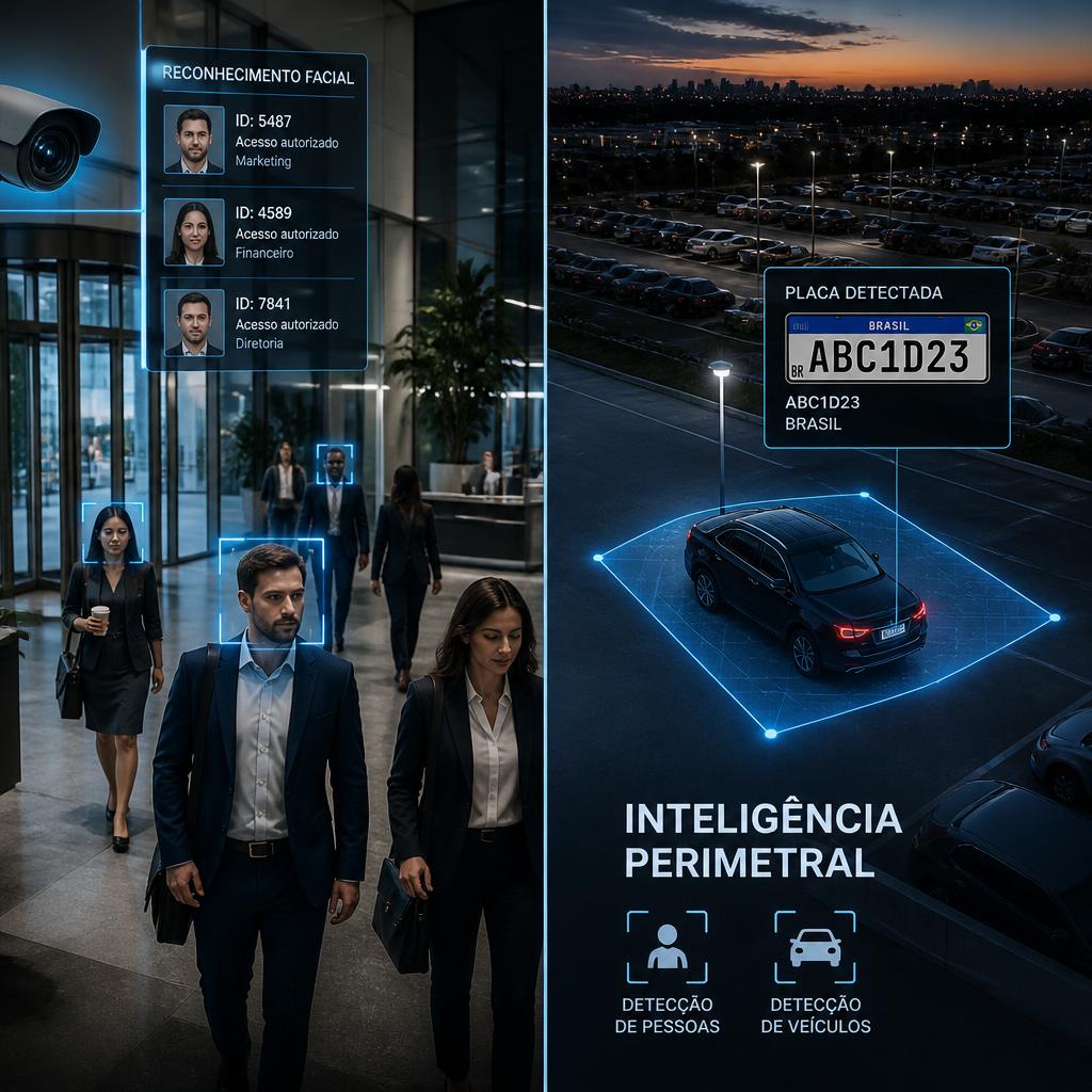 Câmera Analítica com IA, Reconhecimento de Faces/Placas