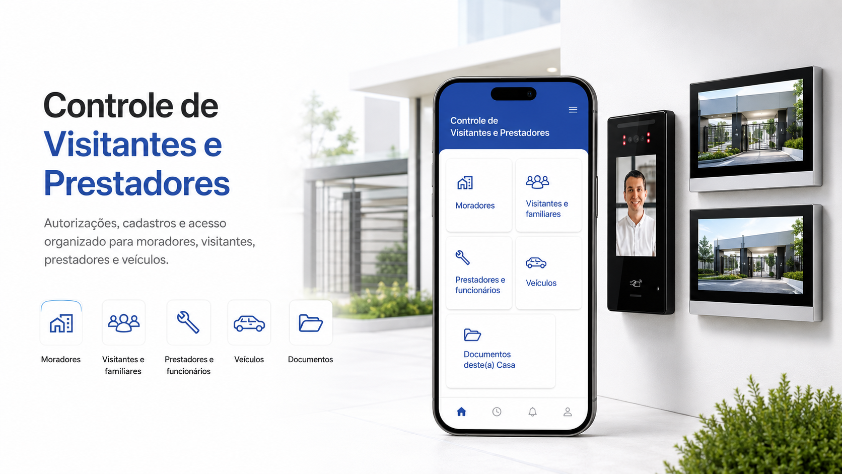 Controle de Visitantes e Prestadores